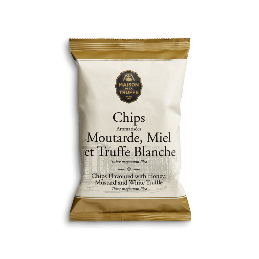Aromatisierte Chips mit Senf, Honig und weißem Trüffel - Épicerie Fine Maison de la Truffe